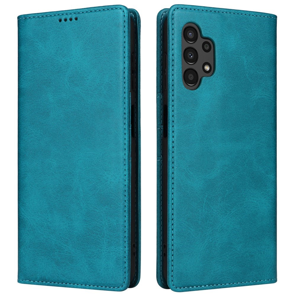 EIDERWOOD - Samsung Galaxy A13 (4G/5G) / A04s / M13 Kunstlæder Flip Cover m. Kortholder & Ståfunktion - Blå