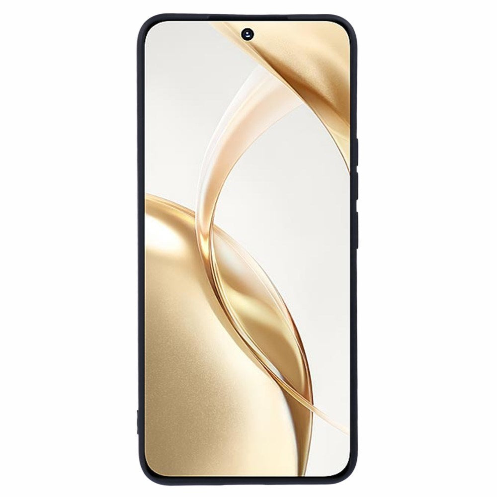 EIDERWOOD Honor 200 5G Cover – Fleksibelt Plast med Fiberforing og Perfekt Kameraudskæring - Sort