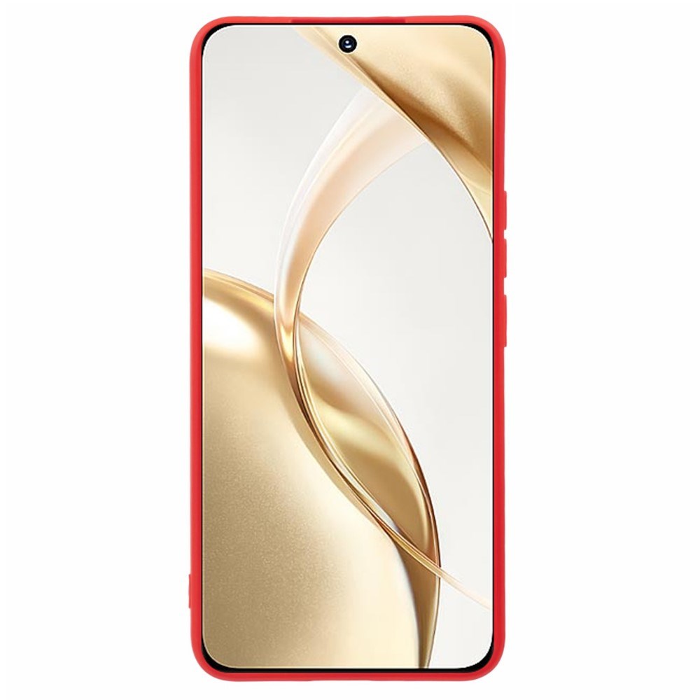 EIDERWOOD Honor 200 5G Cover – Fleksibelt Plast med Fiberforing og Perfekt Kameraudskæring - Rød