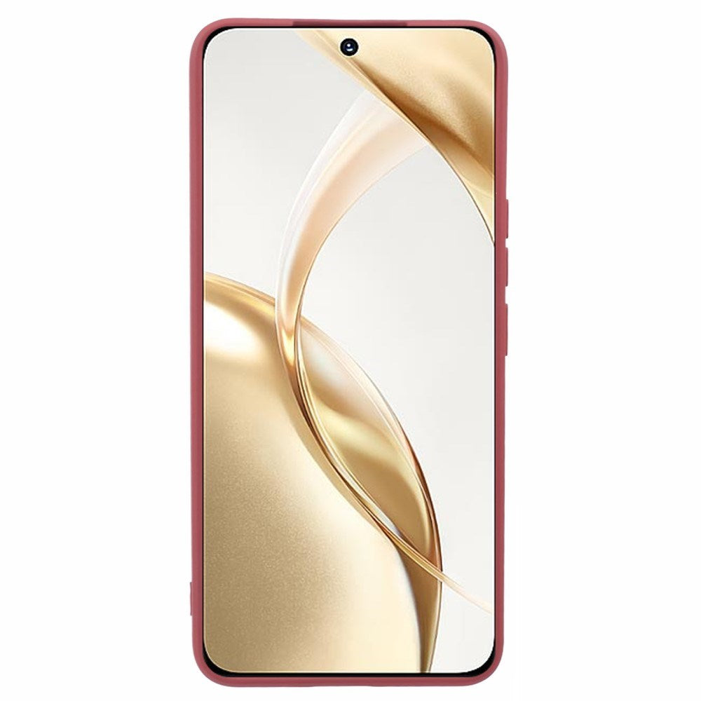 EIDERWOOD Honor 200 5G Cover – Fleksibelt Plast med Fiberforing og Perfekt Kameraudskæring - Mørkerød