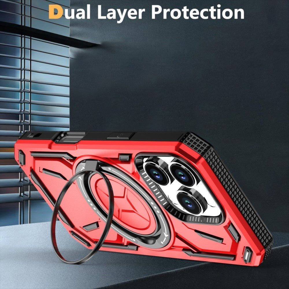 EIDERWOOD iPhone 16 Pro Håndværker Mobil Cover m. Magnetisk Kickstand - MagSafe Kompatibel - Lyslilla