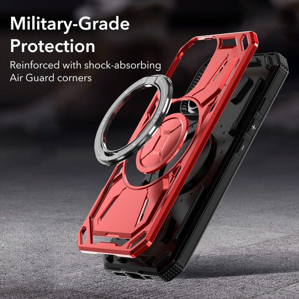 EIDERWOOD iPhone 16 Håndværker Mobil Cover m. Magnetisk Kickstand - MagSafe Kompatibel - Lyslilla