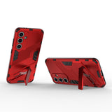 Samsung Galaxy S24 FE Hybrid Mobil Cover m. Kickstand - Rød