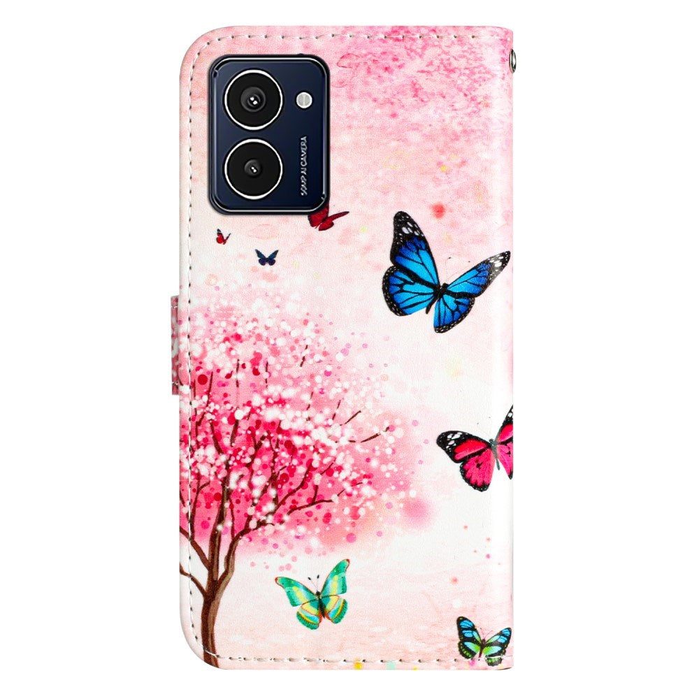 EIDERWOOD HMD Pulse / Pulse Pro / Pulse+ Læder Mobil Cover m. Pung og Strop - Lyserødt Træ