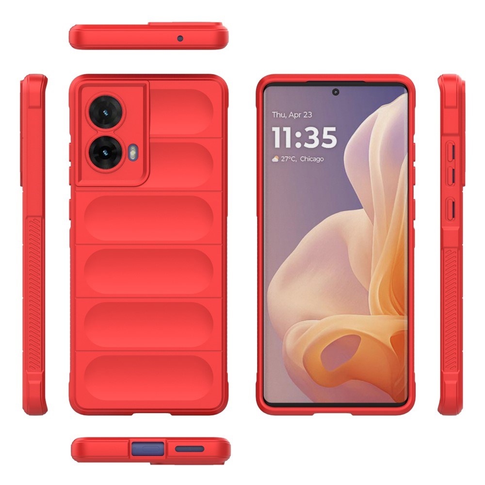 EIDERWOOD Motorola Moto G85 (5G) Fleksibelt Plastik Mobil Cover - Rød