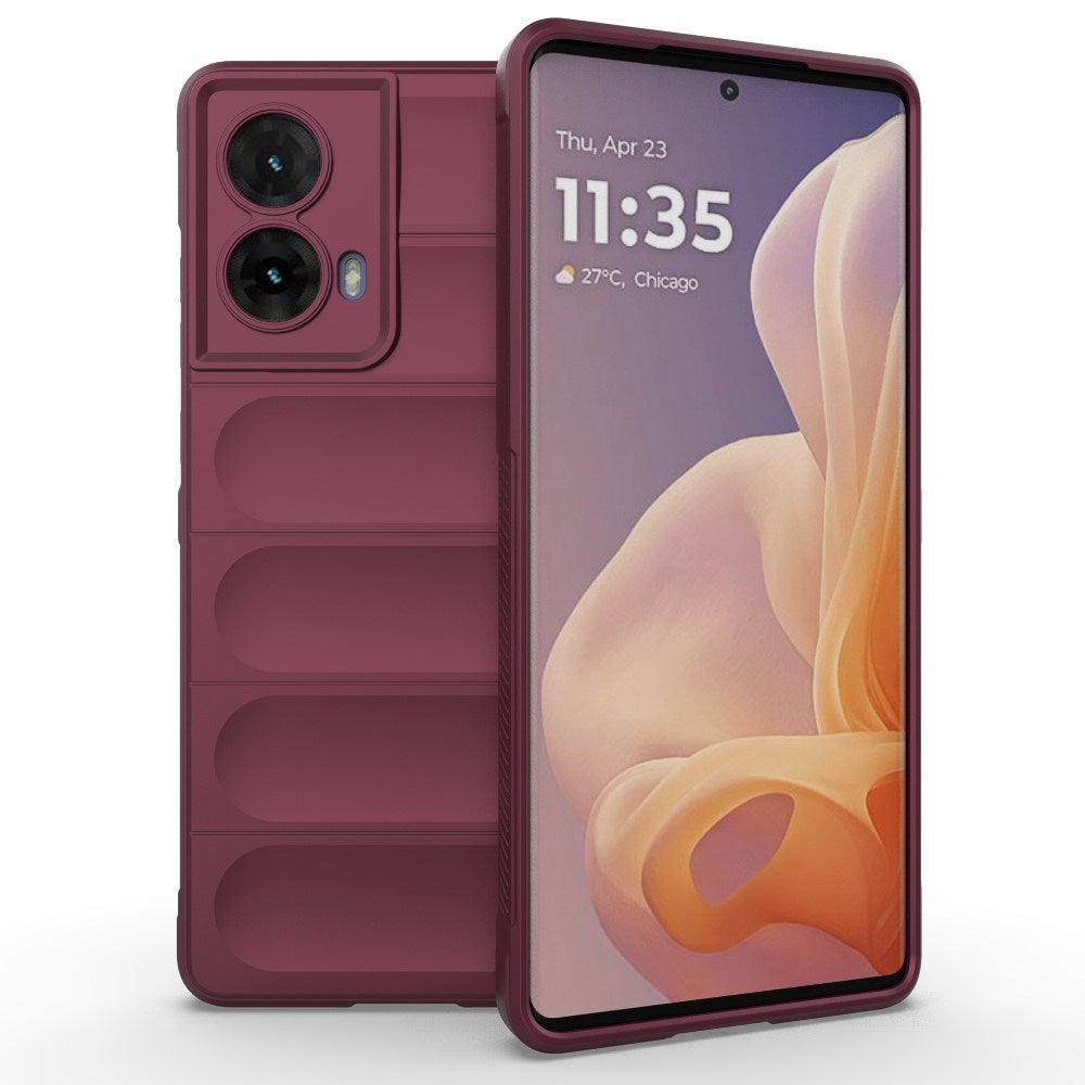 EIDERWOOD Motorola Moto G85 (5G) Fleksibelt Plastik Mobil Cover - Bordeaux Rød