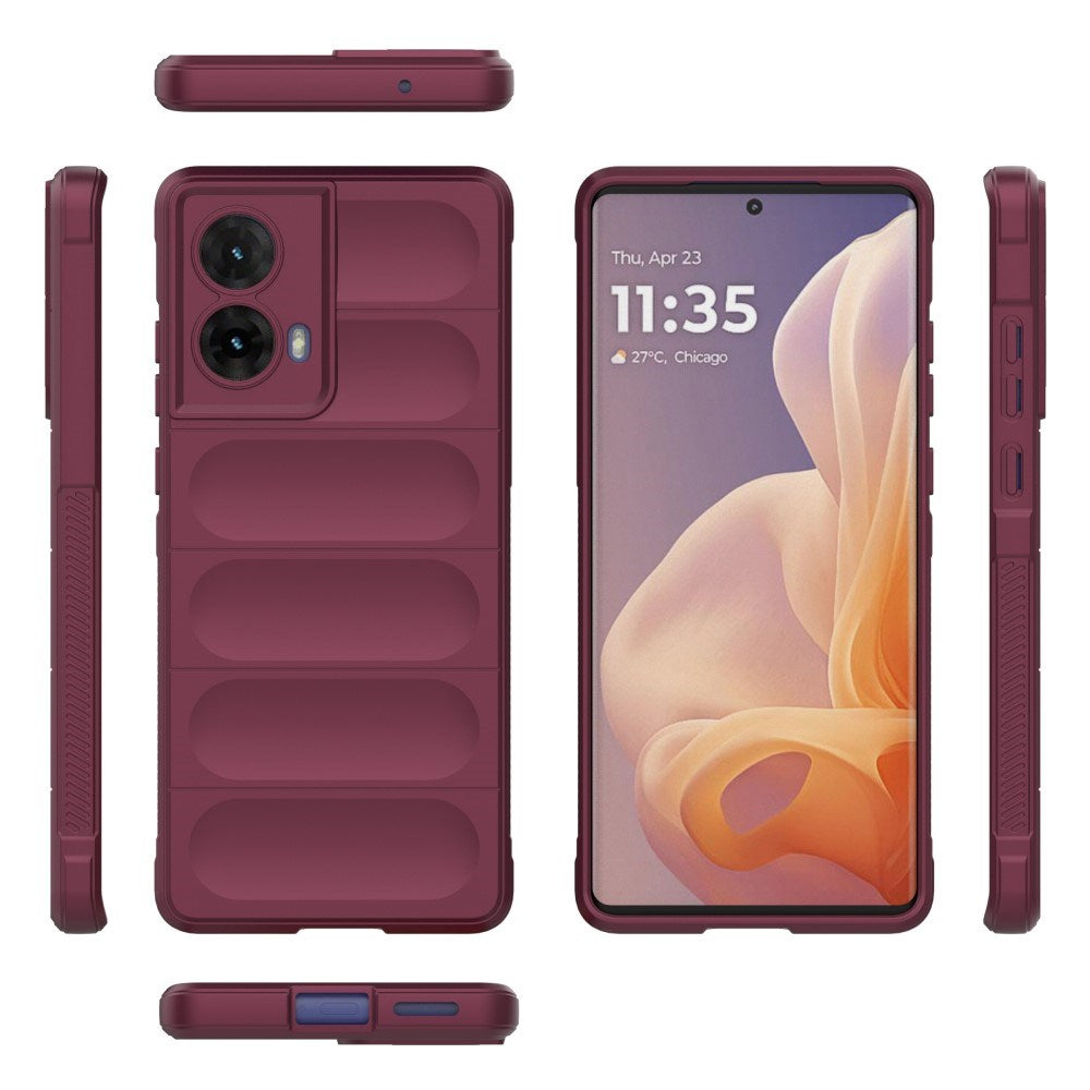 EIDERWOOD Motorola Moto G85 (5G) Fleksibelt Plastik Mobil Cover - Bordeaux Rød