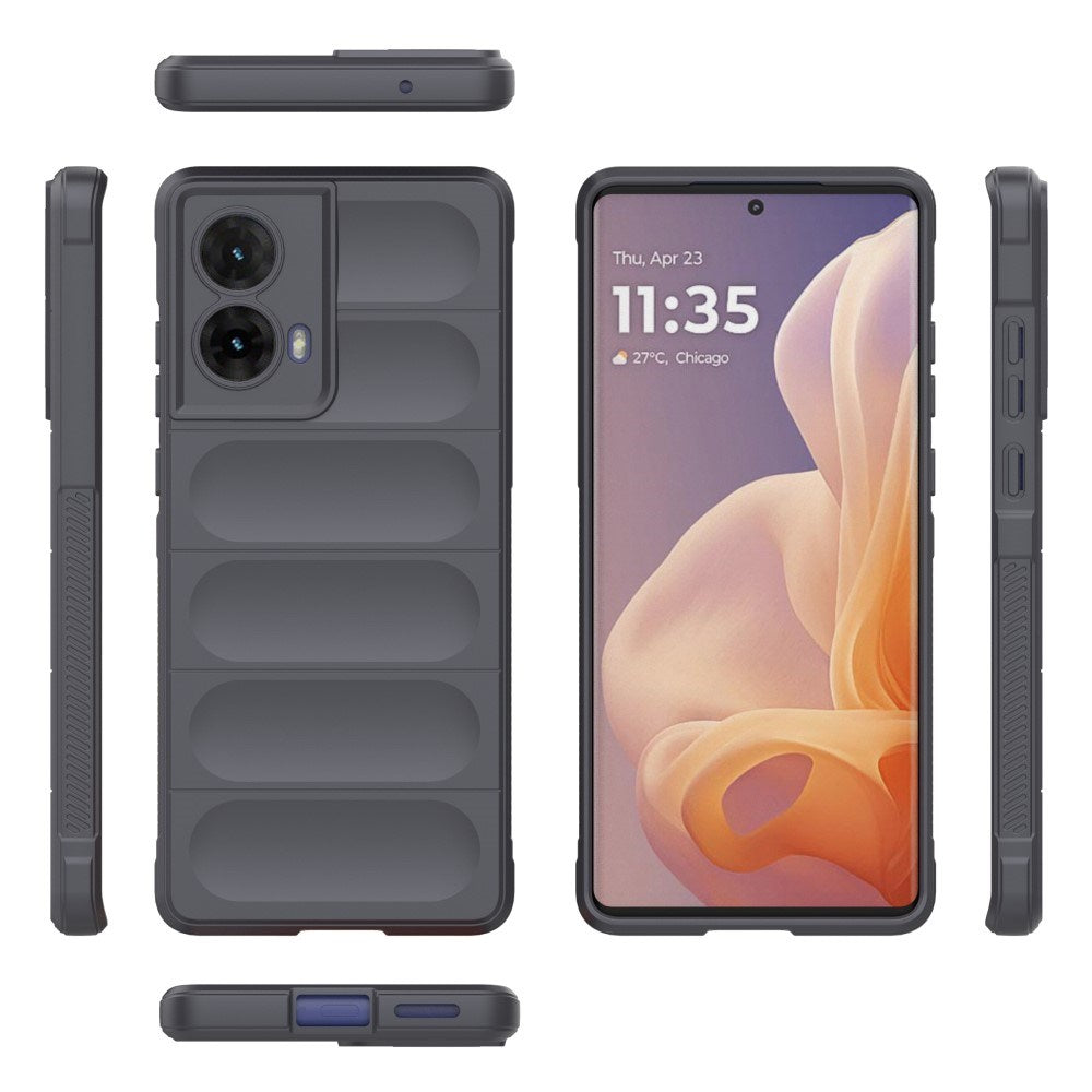 EIDERWOOD Motorola Moto G85 (5G) Fleksibelt Plastik Mobil Cover - Grå
