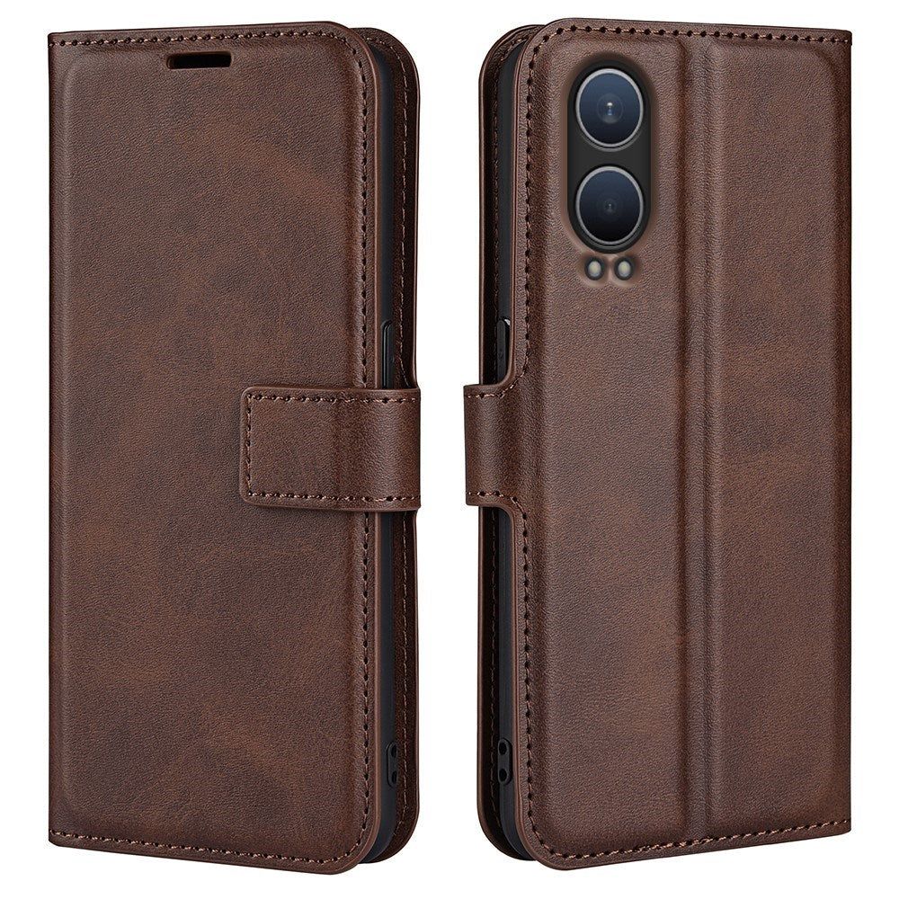 EIDERWOOD OnePlus Nord CE4 Lite (5G) Læder Mobil Cover m. Kortholder & Magnetisk Luk - Brun