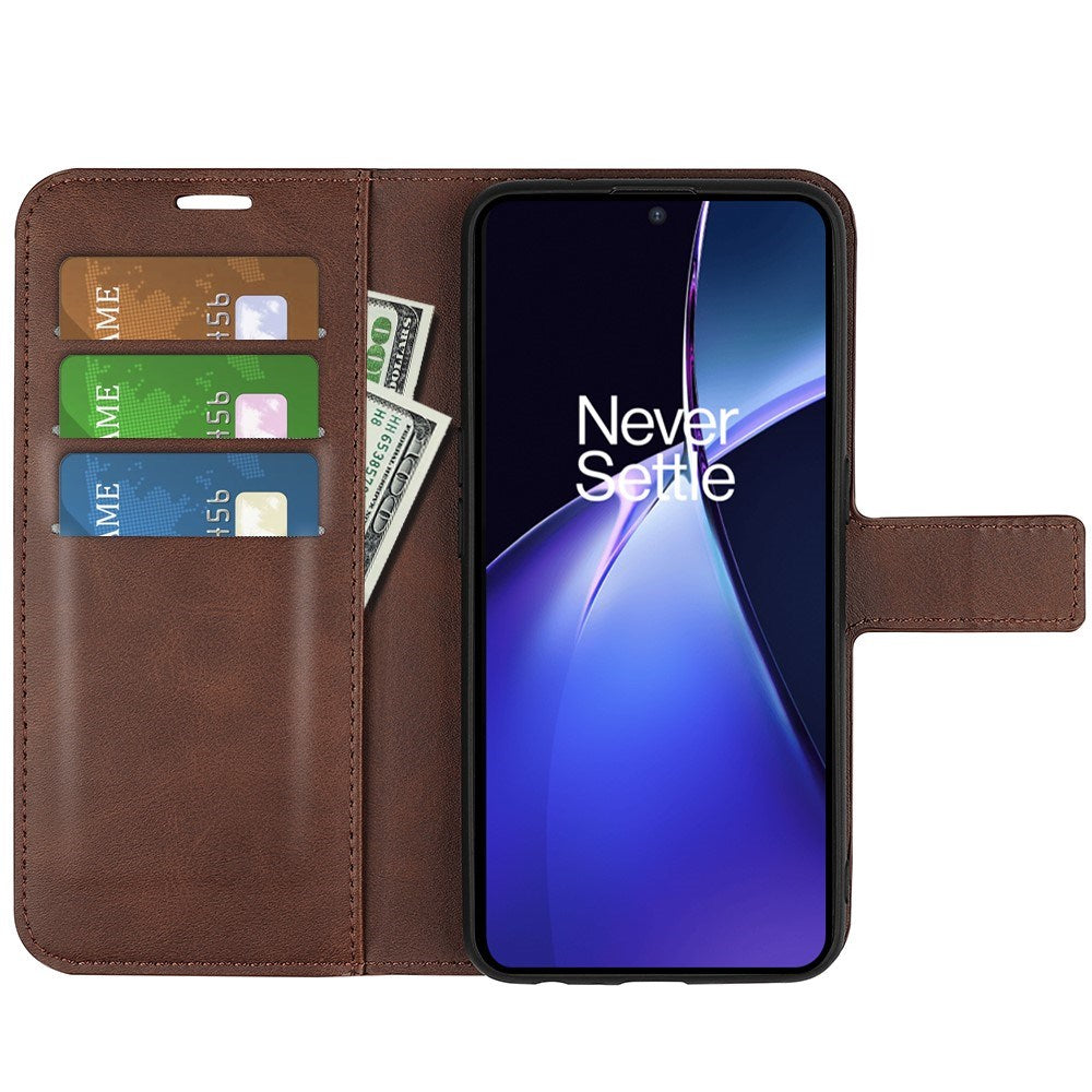 EIDERWOOD OnePlus Nord CE4 Lite (5G) Læder Mobil Cover m. Kortholder & Magnetisk Luk - Brun