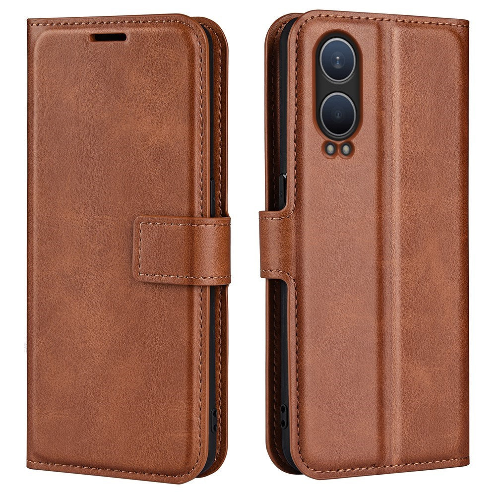 EIDERWOOD OnePlus Nord CE4 Lite (5G) Læder Mobil Cover m. Kortholder & Magnetisk Luk - Lysebrun
