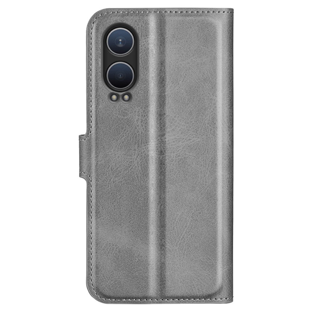 EIDERWOOD OnePlus Nord CE4 Lite (5G) Læder Mobil Cover m. Kortholder & Magnetisk Luk - Grå