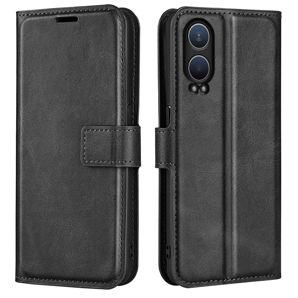 EIDERWOOD OnePlus Nord CE4 Lite (5G) Læder Mobil Cover m. Kortholder & Magnetisk Luk - Sort