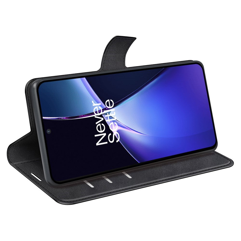 EIDERWOOD OnePlus Nord CE4 Lite (5G) Læder Mobil Cover m. Kortholder & Magnetisk Luk - Sort