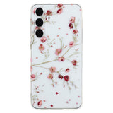 EIDERWOOD Samsung Galaxy S24 FE Fleksibelt Plast Mobil Cover m. Motiv - Gennemsigtig / Blomster