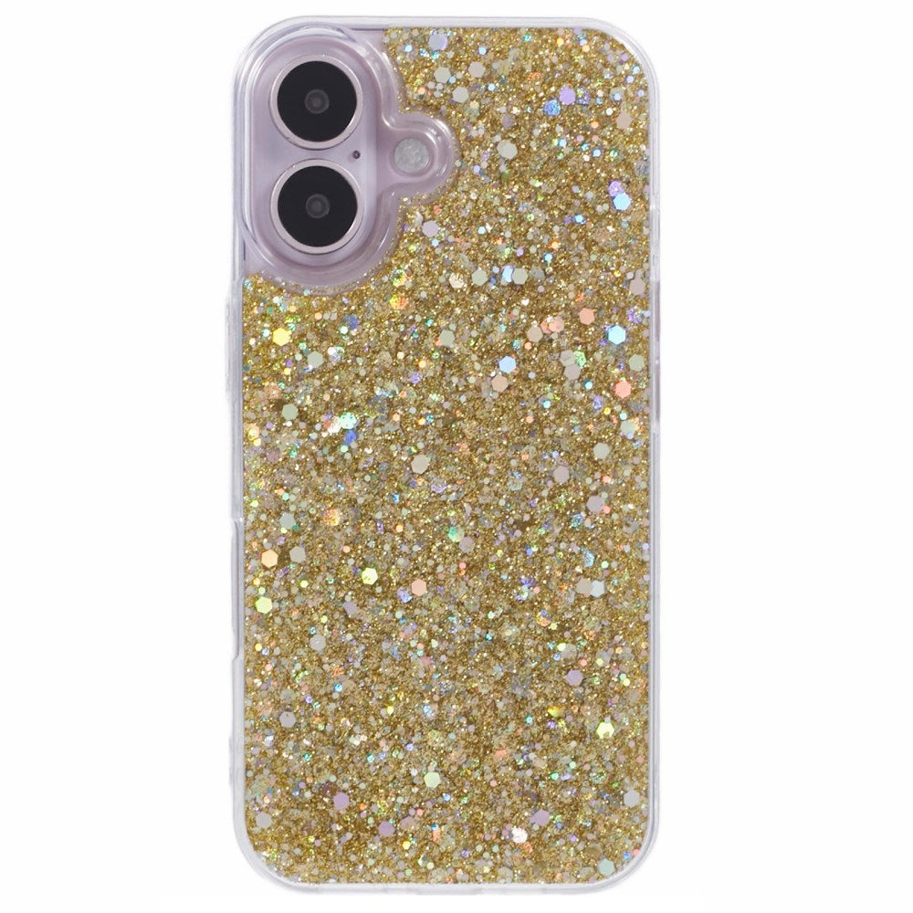 EIDERWOOD iPhone 16 Glitter Mobil Cover - Guld