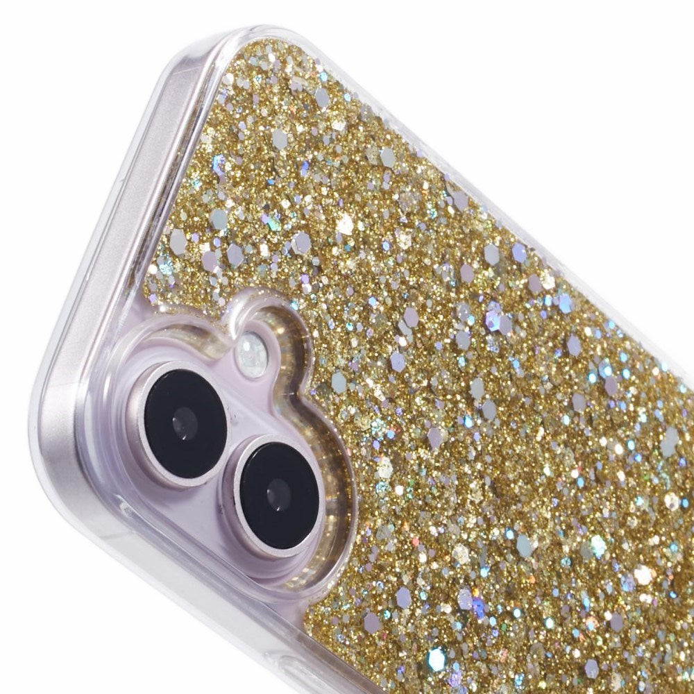 EIDERWOOD iPhone 16 Glitter Mobil Cover - Guld