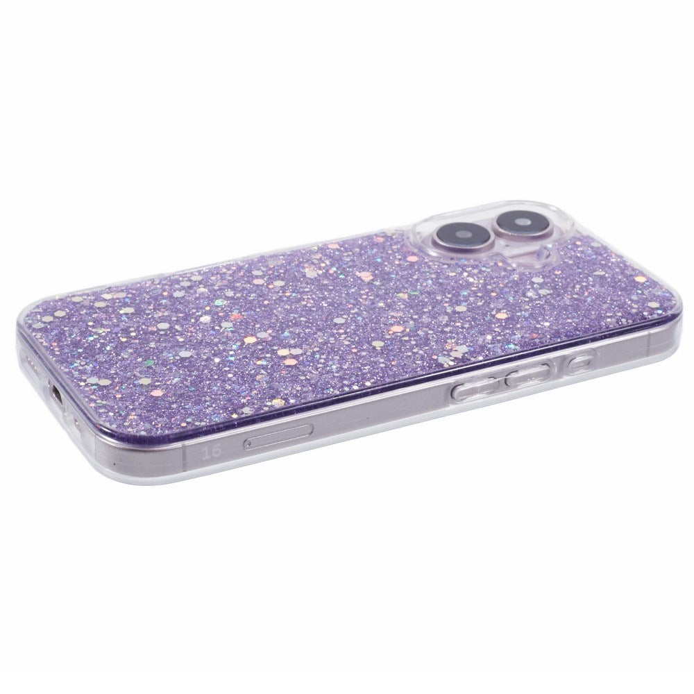 EIDERWOOD iPhone 16 Glitter Mobil Cover - Lilla