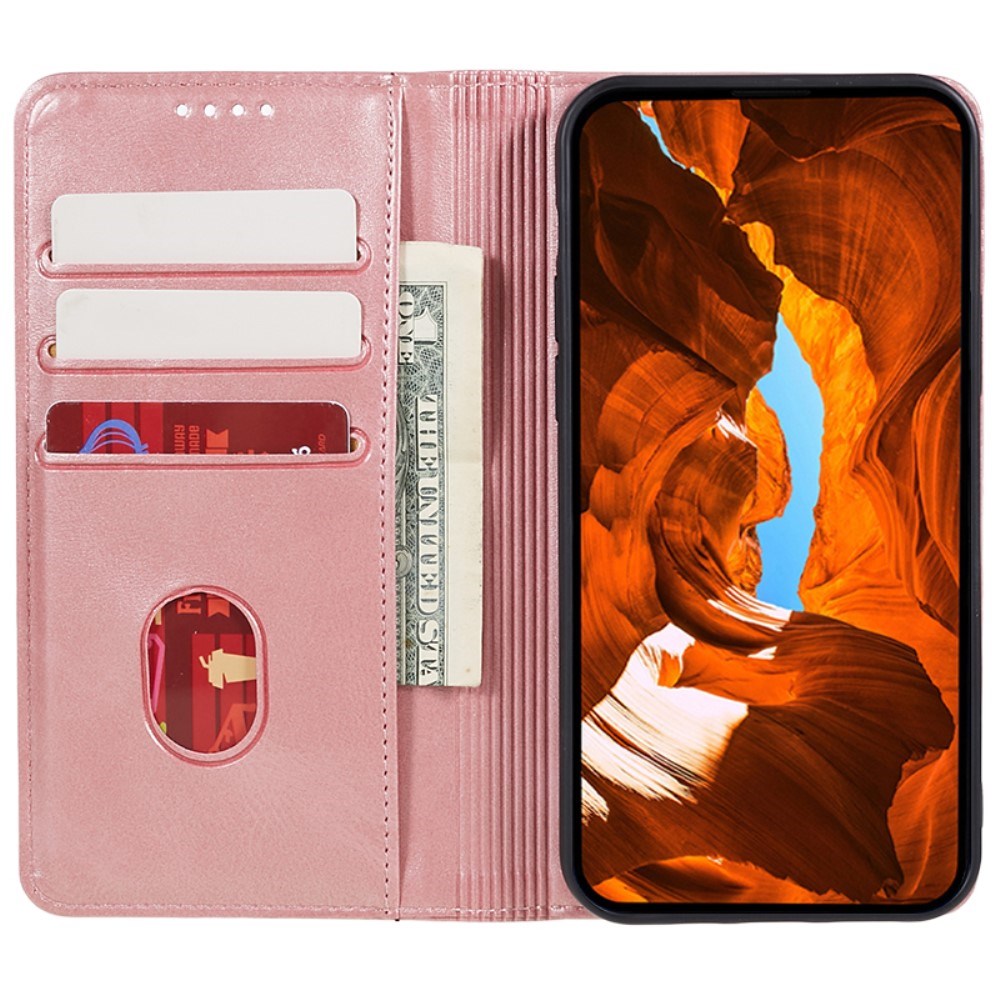 EIDERWOOD OnePlus Nord 4 Kunst Læder Mobil Cover m. Ståfunktion & Kortholder - Lyserød