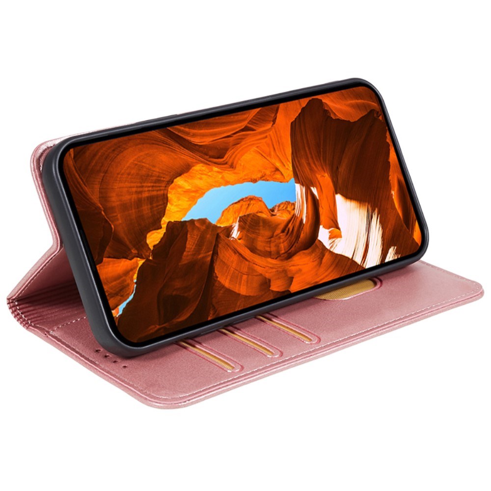 EIDERWOOD OnePlus Nord 4 Kunst Læder Mobil Cover m. Ståfunktion & Kortholder - Lyserød