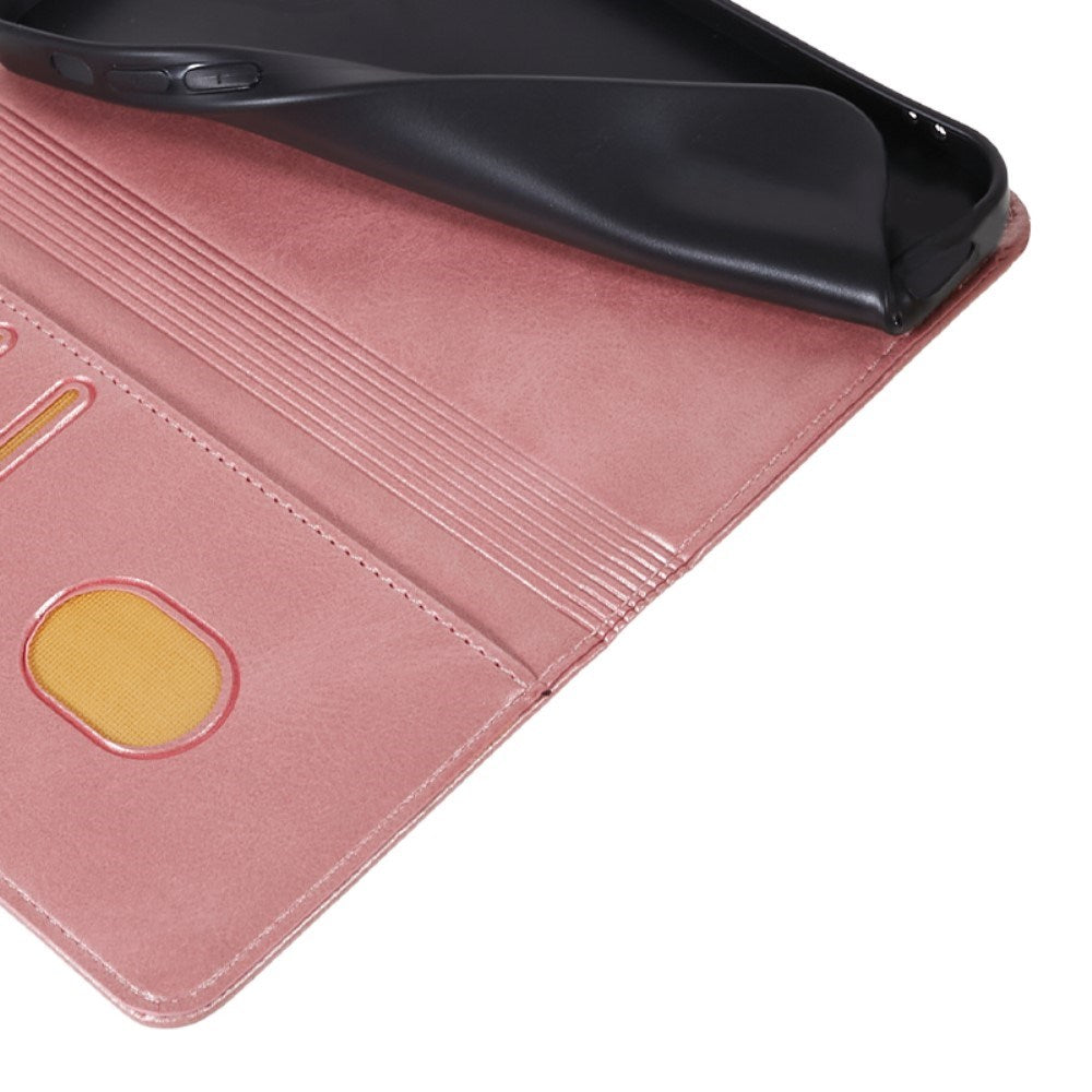 EIDERWOOD OnePlus Nord 4 Kunst Læder Mobil Cover m. Ståfunktion & Kortholder - Lyserød