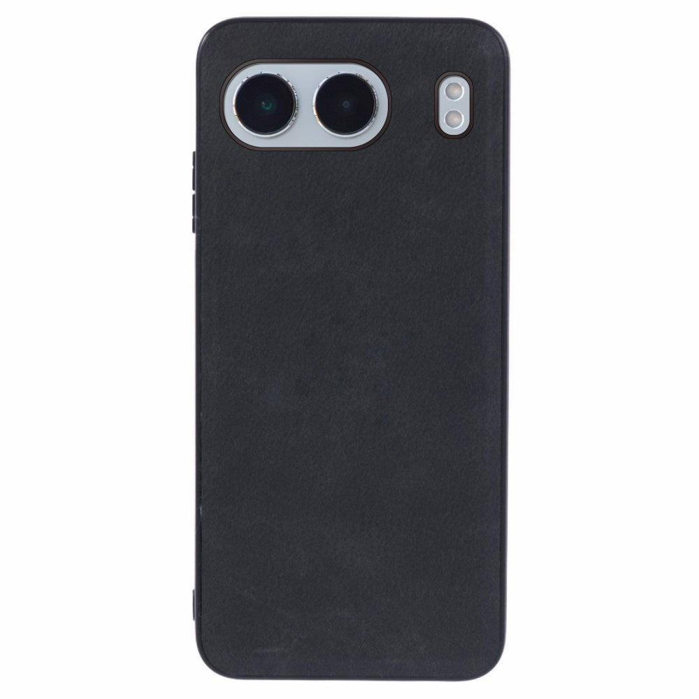 EIDERWOOD OnePlus Nord 4 Læderbelagt Plastik Mobil Cover - Sort