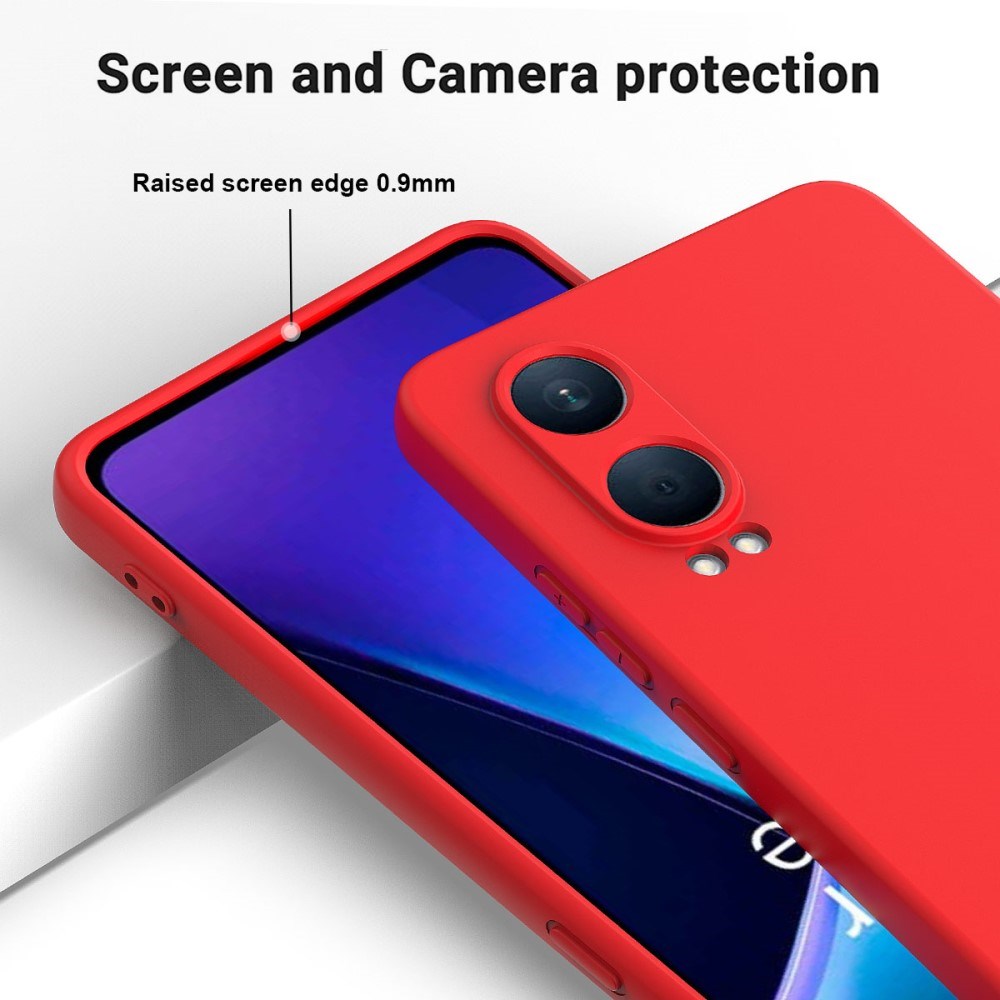 EIDERWOOD OnePlus Nord CE4 Lite (5G) Liquid Silikone Mobil Cover m. Strop - Rød