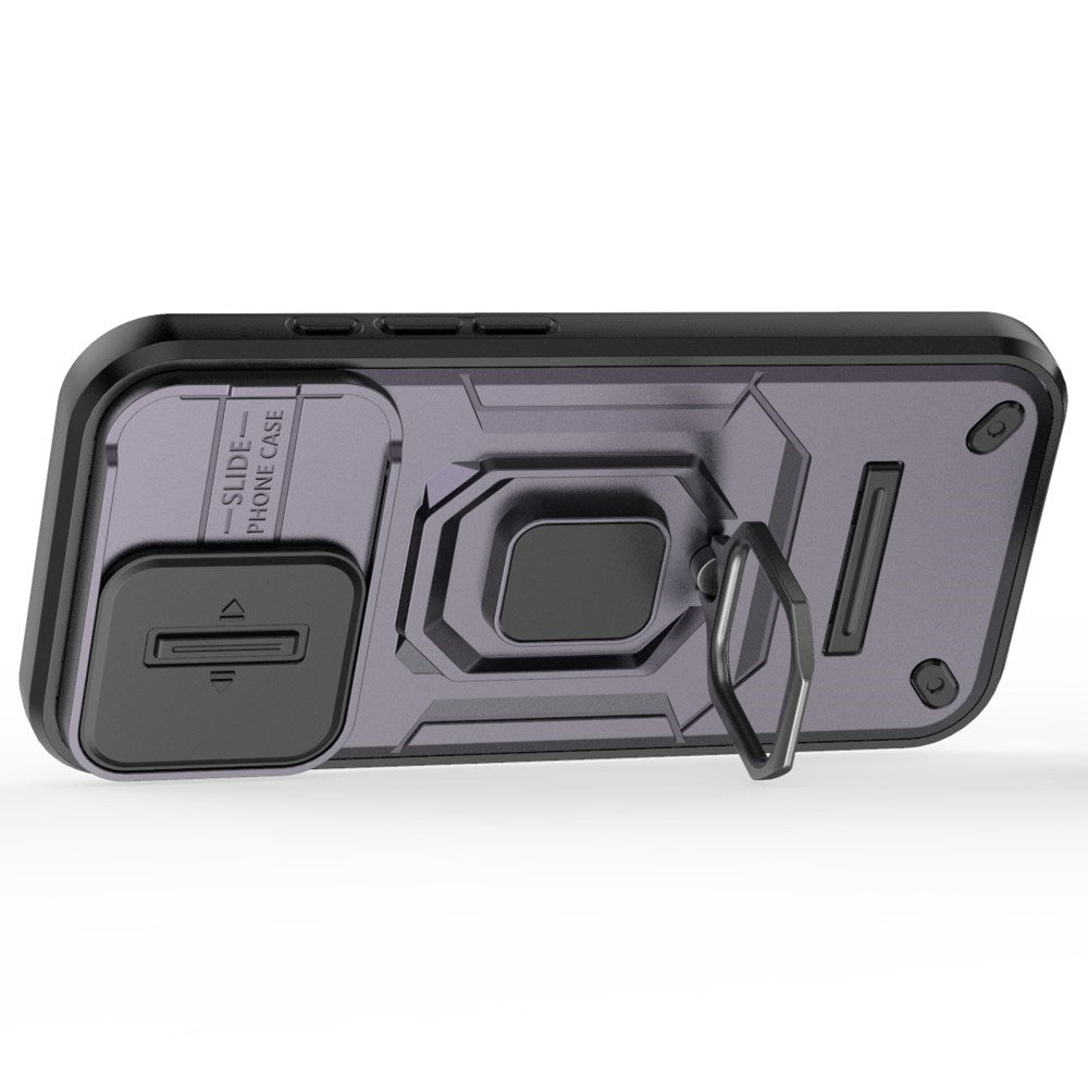 EIDERWOOD iPhone 16 Pro Håndværker Mobil Cover m. Magnetisk Kickstand & Cam Slider - Lilla