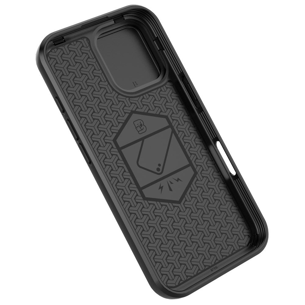 EIDERWOOD iPhone 16 Håndværker Mobil Cover m. Magnetisk Kickstand & Cam Slider - Lilla