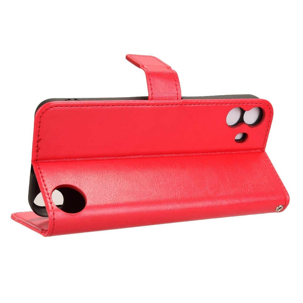 EIDERWOOD - Nothing CMF Phone 1 - Kunstlæder Flip Cover m. Strop - Rød