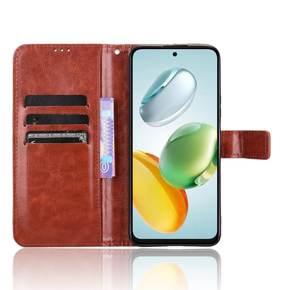 EIDERWOOD - Honor 200 Smart - Kunstlæder Flip Cover m. Strop - Brun