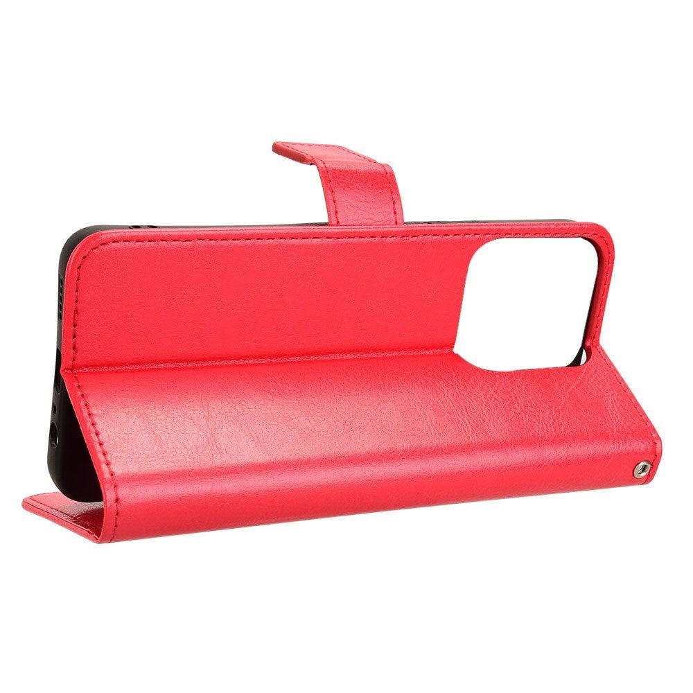 EIDERWOOD - Honor 200 Smart - Kunstlæder Flip Cover m. Strop - Rød