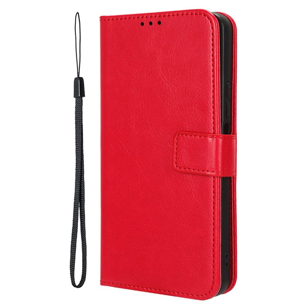 EIDERWOOD - Honor 200 Smart - Kunstlæder Flip Cover m. Strop - Rød