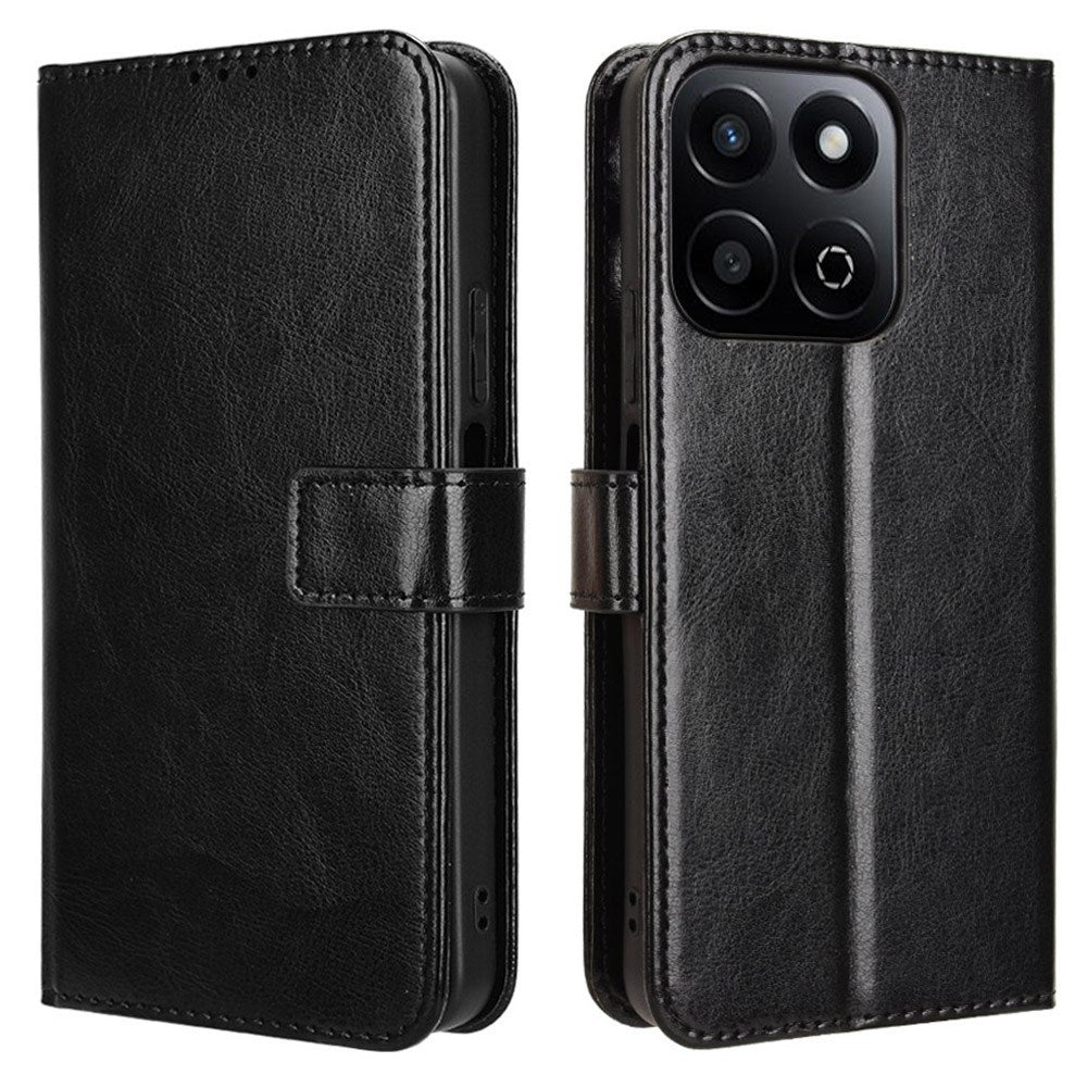 EIDERWOOD - Honor 200 Smart - Kunstlæder Flip Cover m. Strop - Sort