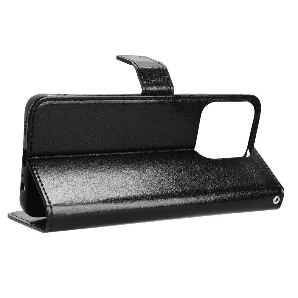 EIDERWOOD - Honor 200 Smart - Kunstlæder Flip Cover m. Strop - Sort