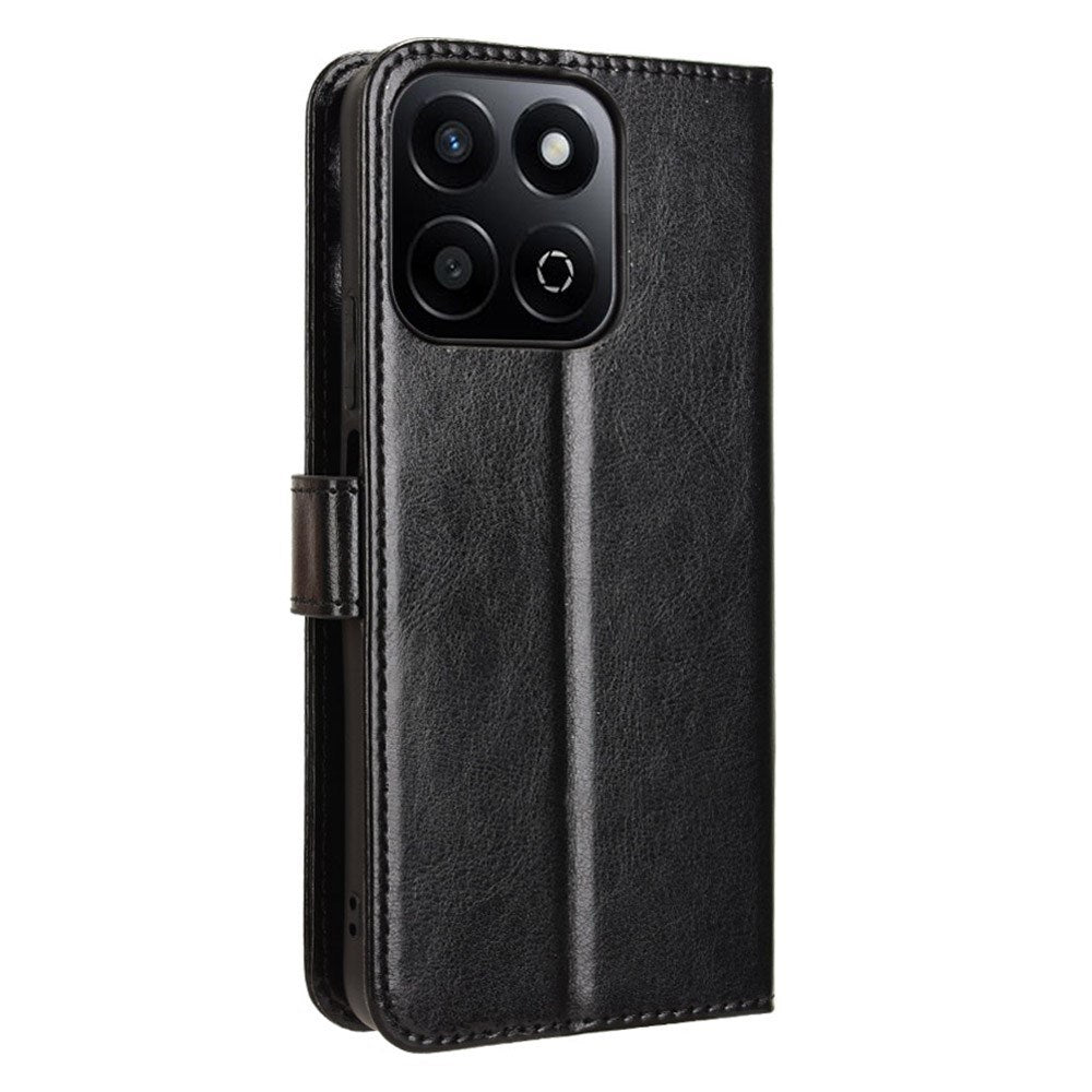 EIDERWOOD - Honor 200 Smart - Kunstlæder Flip Cover m. Strop - Sort