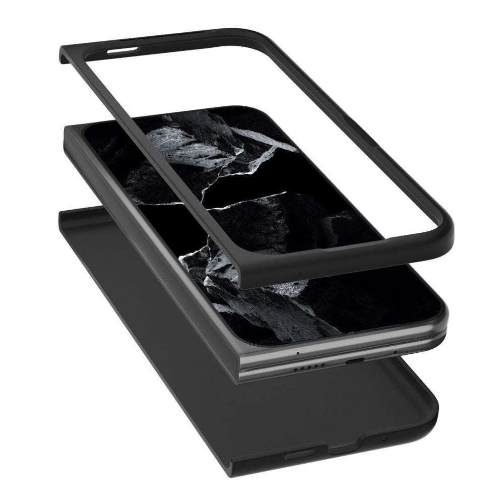 EIDERWOOD Google Pixel 9 Pro Fold (5G) Vegansk Læder Mobil Cover - Mørkegrøn