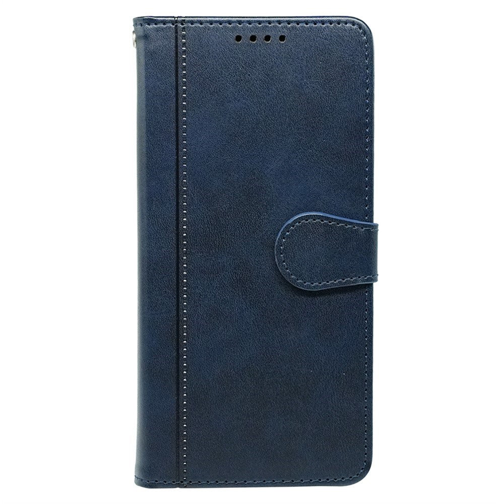 EIDERWOOD iPhone 16 Pro Læder Mobil Cover m. Kortholder & Ståfunktion - Blå