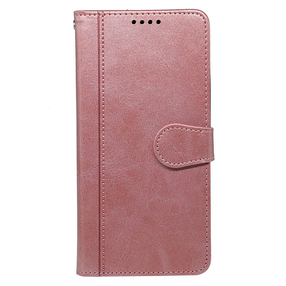 EIDERWOOD iPhone 16 Læder Mobil Cover m. Kortholder & Ståfunktion - Rose Gold
