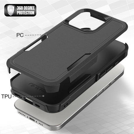 EIDERWOOD iPhone 16 Pro 2-in-1 Hybrid Mobil Cover - Sort