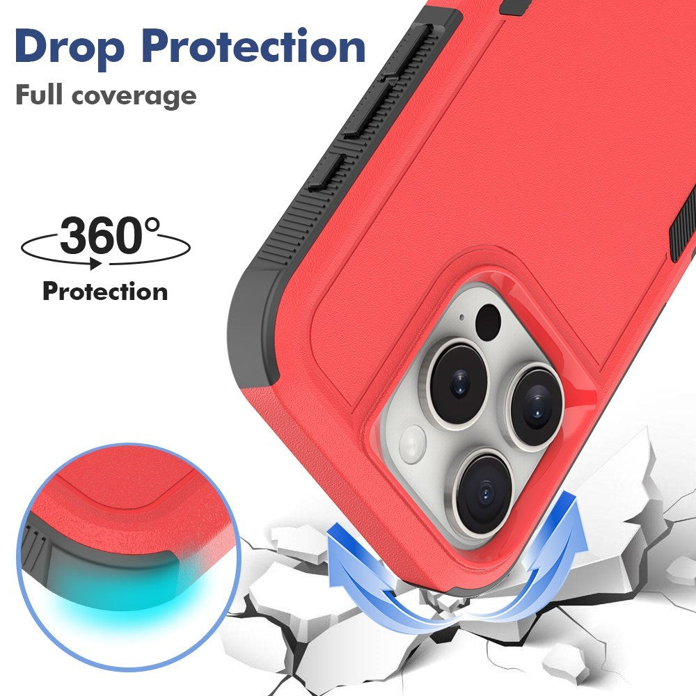 EIDERWOOD iPhone 16 Pro 2-in-1 Hybrid Mobil Cover - Rød