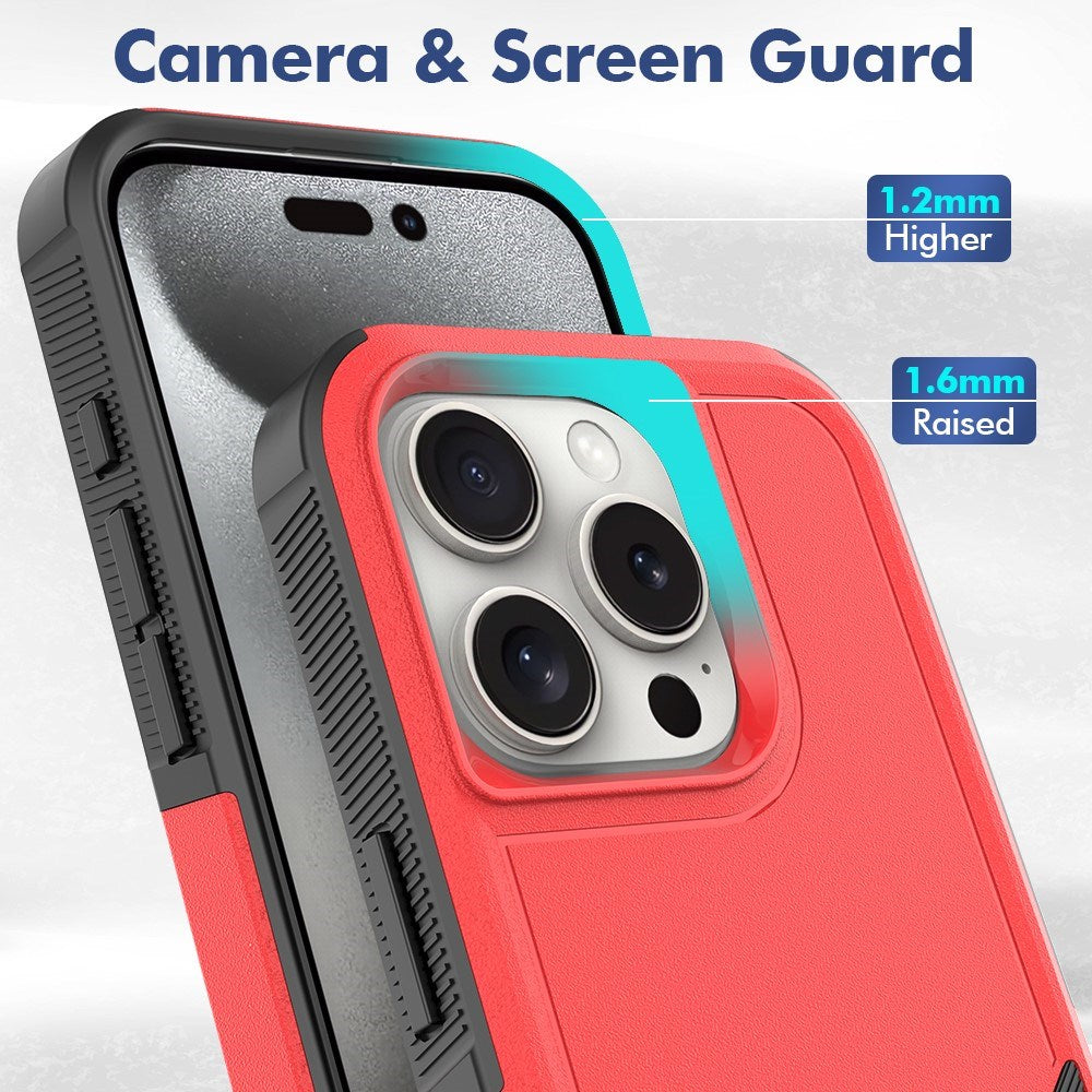 EIDERWOOD iPhone 16 Pro 2-in-1 Hybrid Mobil Cover - Rød