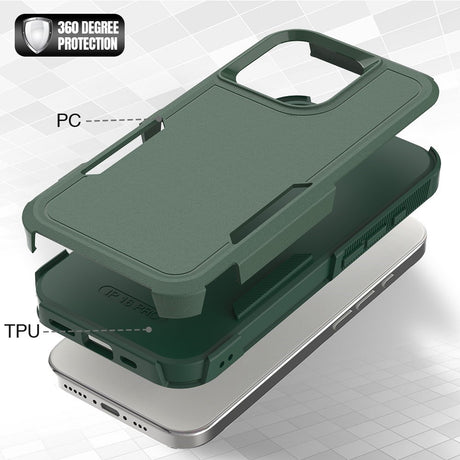 EIDERWOOD iPhone 16 Pro 2-in-1 Hybrid Mobil Cover - Mørkegrøn