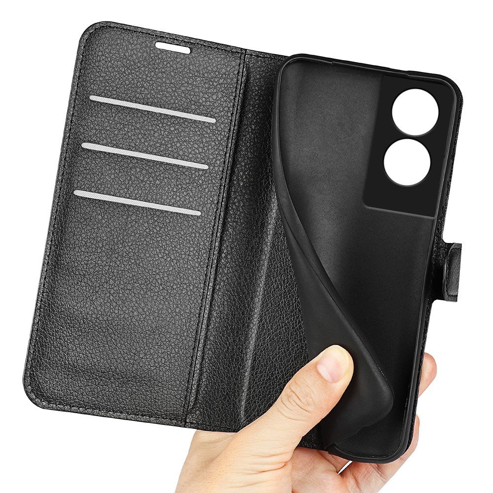 EIDERWOOD TCL 505 Kunstlæder Flip Cover m. Kortholder - Sort