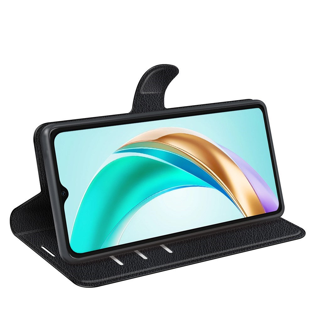 EIDERWOOD - Honor X6b - Kunstlæder Flip Cover m. Kortholder & Ståfunktion - Sort