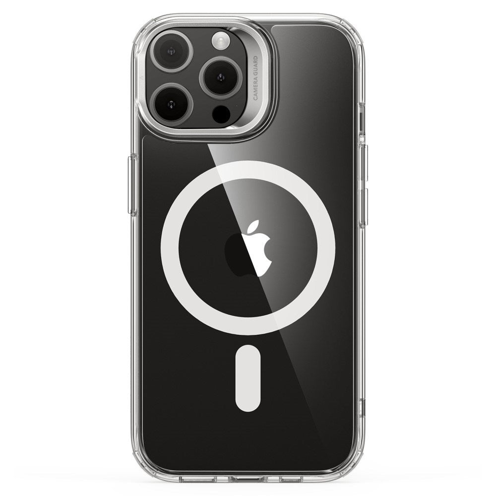 iPhone 16 Pro Max ESR Kickstand Hybrid Mobil Cover- MagSafe Kompatibel - Gennemsigtig / Hvid