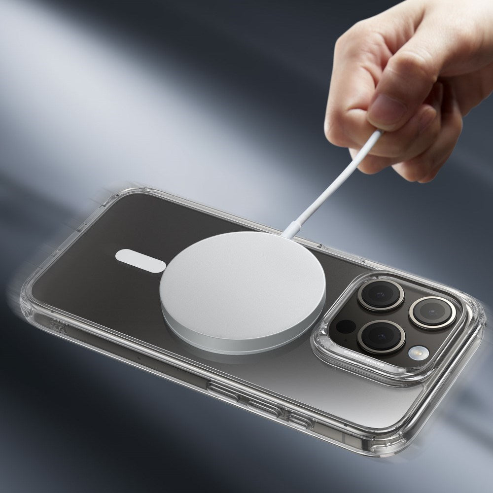 ESR iPhone 16 Pro Max Hybrid Mobil Cover - MagSafe Kompatibel - Gennemsigtig / Hvid