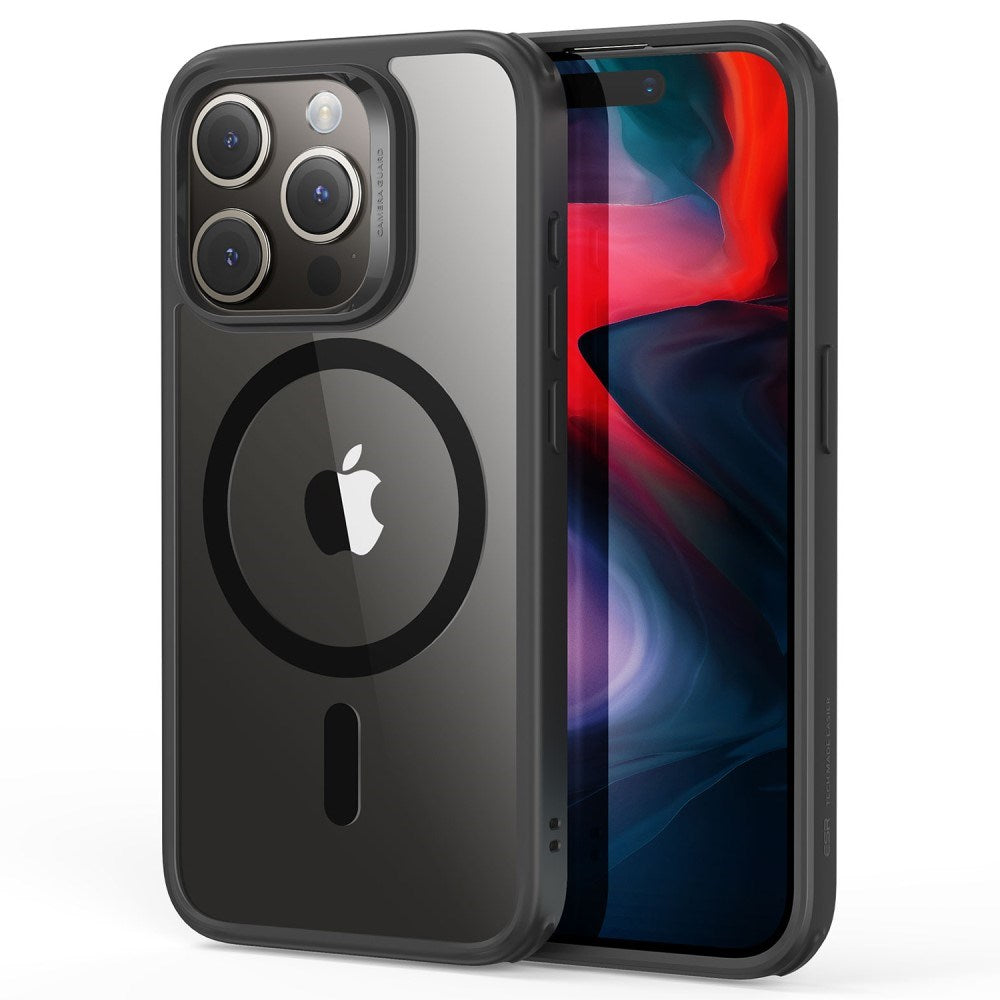 ESR iPhone 16 Hybrid Mobil Cover - MagSafe Kompatibel - Gennemsigtig / Sort