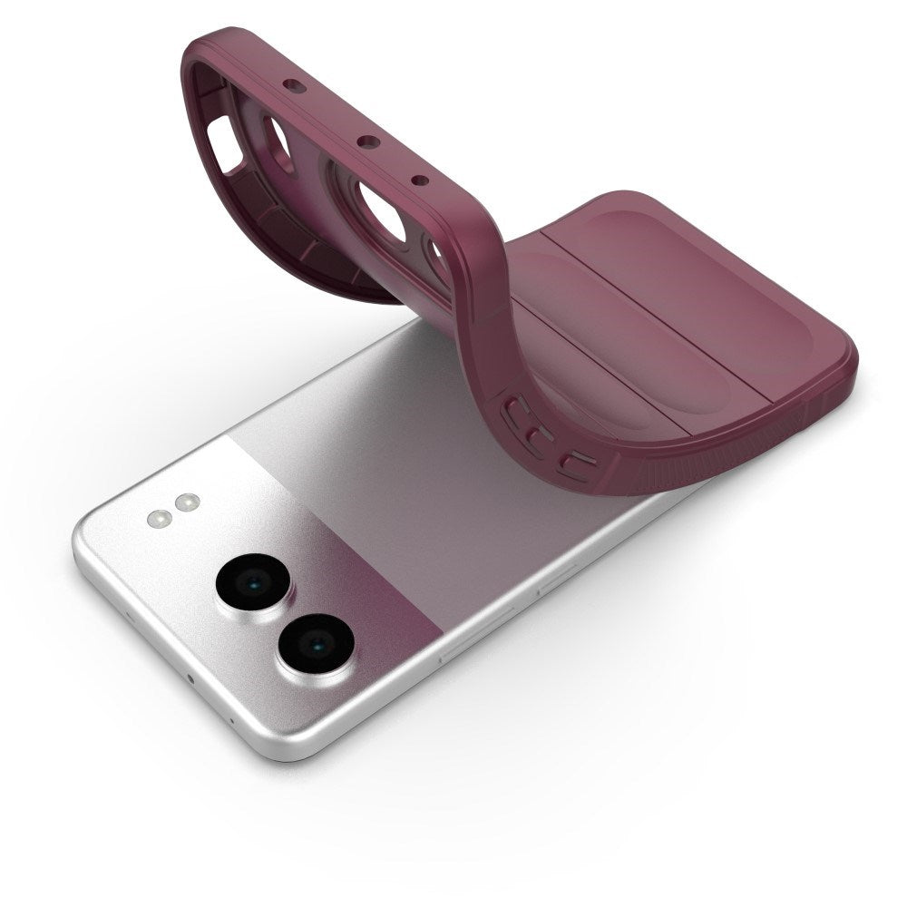 EIDERWOOD OnePlus Nord 4 (5G) Fleksibelt Plastik Mobil Cover - Mørkerød