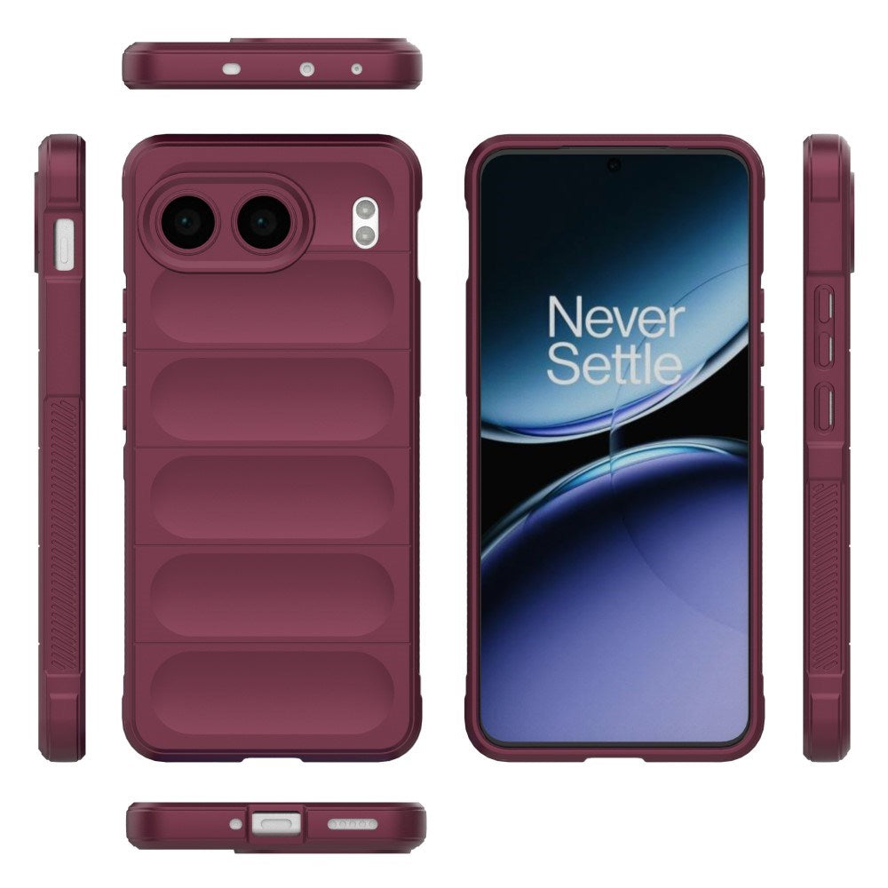 EIDERWOOD OnePlus Nord 4 (5G) Fleksibelt Plastik Mobil Cover - Mørkerød